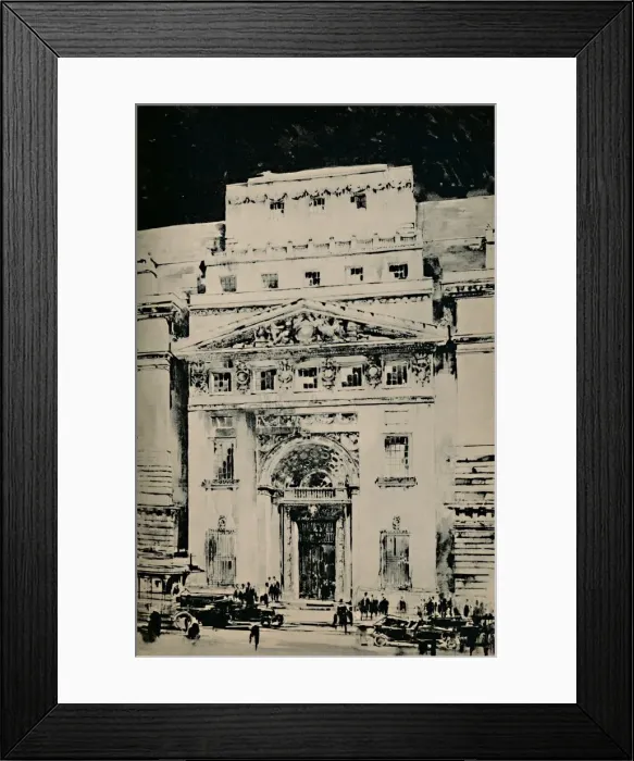 Framed Print : Lloyds New Building: Entrance in Leadenhall Street, 1928 Framed Print : Lloyds New Building: Entrance in Leadenhall Street, 1928