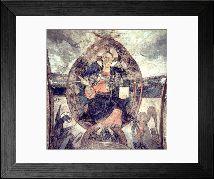 Framed Print : Wall Paintings of the Church of San Vincente de Cardona Framed Print : Wall Paintings of the Church of San Vincente de Cardona