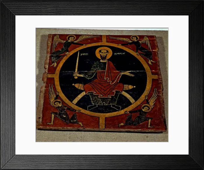 Framed Print : Ceiling with the figure of Apostle Saint Paul, supposedly from Oros, Pallars Sobirà Framed Print : Ceiling with the figure of Apostle Saint Paul, supposedly from Oros, Pallars Sobirà