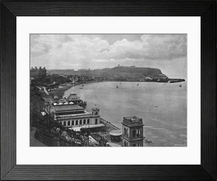 Framed Print : Scarborough: The South Bay and Spa, c1896. Artist: Frith & Co Framed Print : Scarborough: The South Bay and Spa, c1896. Artist: Frith & Co