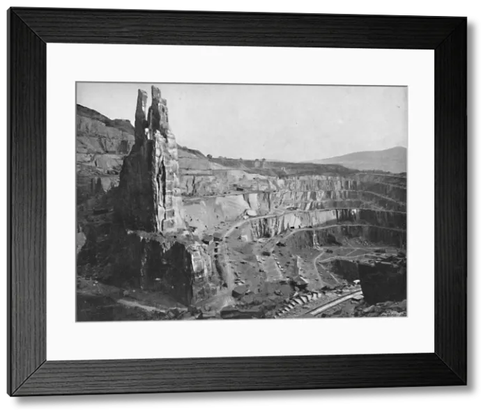 Framed Print : Penrhyn Slate Quarries, c1896. Artist: John Wickens Framed Print : Penrhyn Slate Quarries, c1896. Artist: John Wickens
