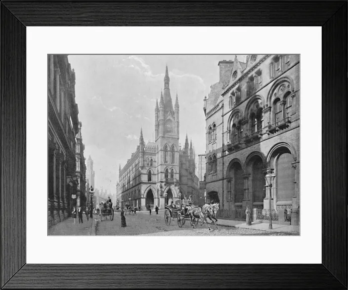 Framed Print : The Exchange, Bradford, c1896. Artist: Hudson Framed Print : The Exchange, Bradford, c1896. Artist: Hudson