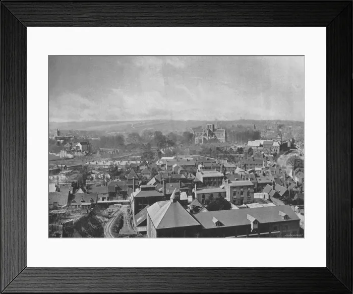 Framed Print : Winchester, from St. Giles Hill, c1896. Artist: Henry William Salmon Framed Print : Winchester, from St. Giles Hill, c1896. Artist: Henry William Salmon