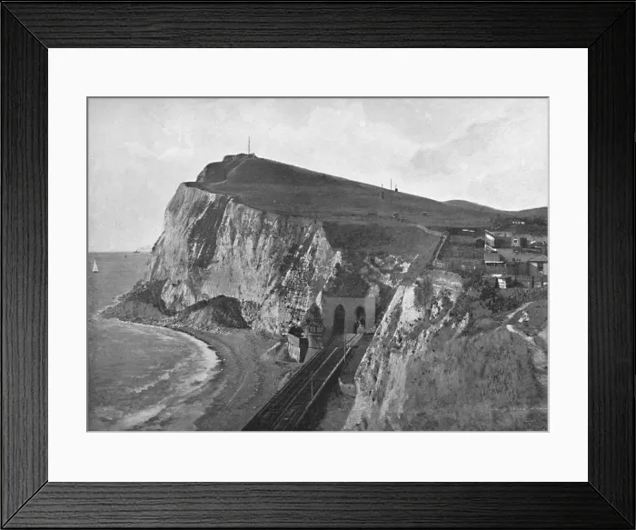 Framed Print : Shakespeare Cliff, Dover, c1896. Artist: Poulton & Co Framed Print : Shakespeare Cliff, Dover, c1896. Artist: Poulton & Co