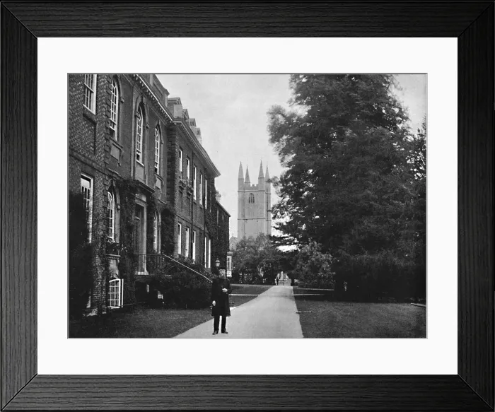 Framed Print : Marlborough College, Wilts, c1896. Artist: RW Thomas Framed Print : Marlborough College, Wilts, c1896. Artist: RW Thomas
