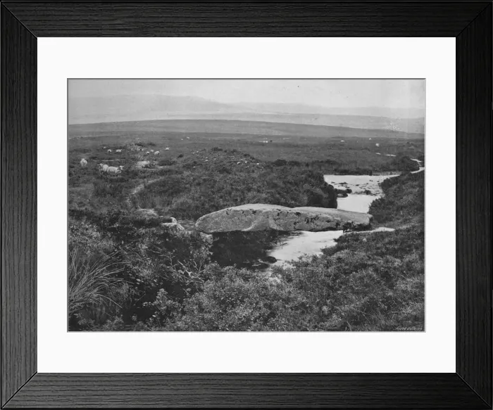 Framed Print : Walla Brook Bridge, Dartmoor, c1896. Artist: Chapman & Sons Framed Print : Walla Brook Bridge, Dartmoor, c1896. Artist: Chapman & Sons