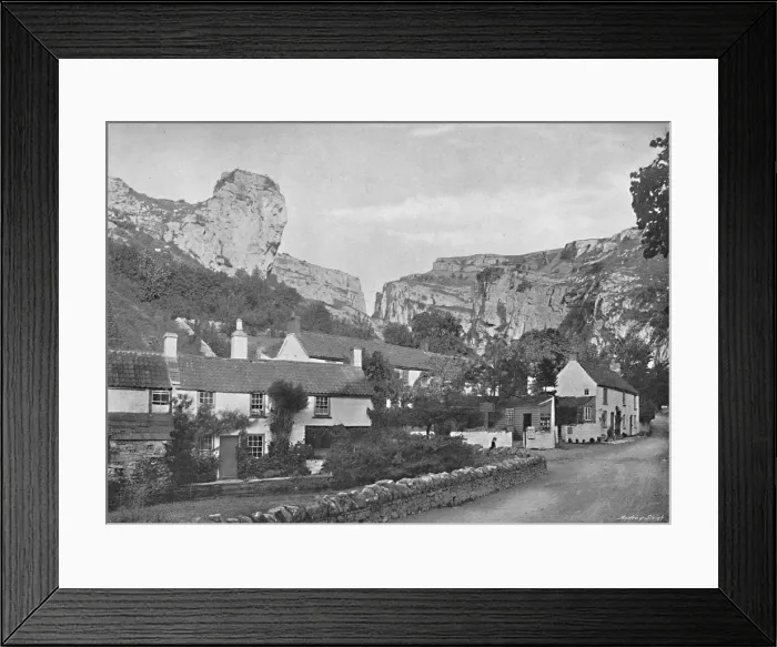 Framed Print : The Lion Cliff, Cheddar, c1896. Artist: Frith & Co Framed Print : The Lion Cliff, Cheddar, c1896. Artist: Frith & Co