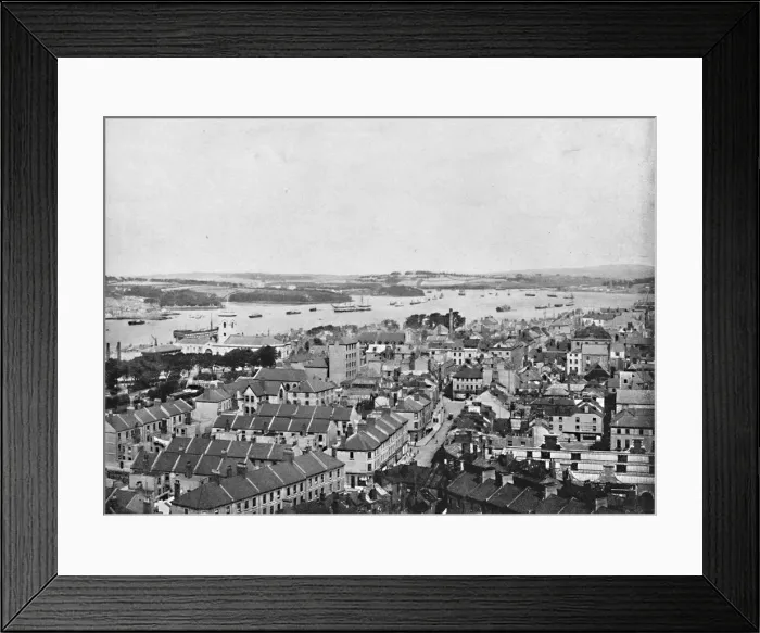 Framed Print : Devonport and the Hamoaze: From the Column, c1896. Artist: Frith & Co Framed Print : Devonport and the Hamoaze: From the Column, c1896. Artist: Frith & Co