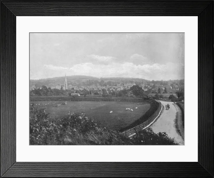 Framed Print : Dorking: From Above The Station, c1896. Artist: Frith & Co Framed Print : Dorking: From Above The Station, c1896. Artist: Frith & Co