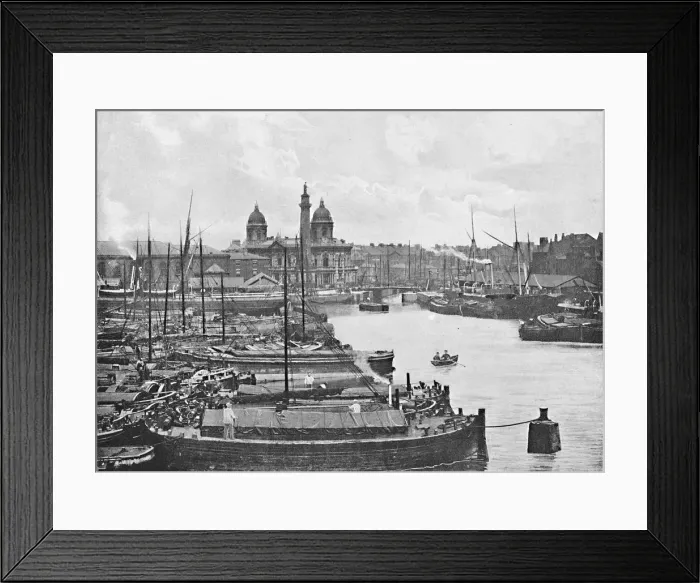 Framed Print : Hull, from the Docks, c1896. Artist: Poulton & Co