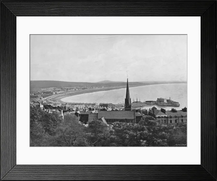 Framed Print : Weston-Super-Mare, c1896. Artist: Davies Brothers Framed Print : Weston-Super-Mare, c1896. Artist: Davies Brothers