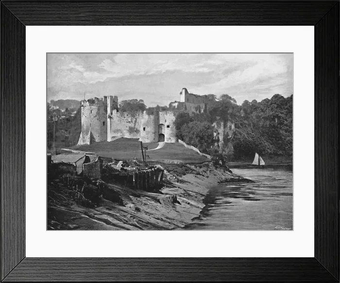 Framed Print : Chepstow Castle, c1896. Artist: Harvey Barton Framed Print : Chepstow Castle, c1896. Artist: Harvey Barton