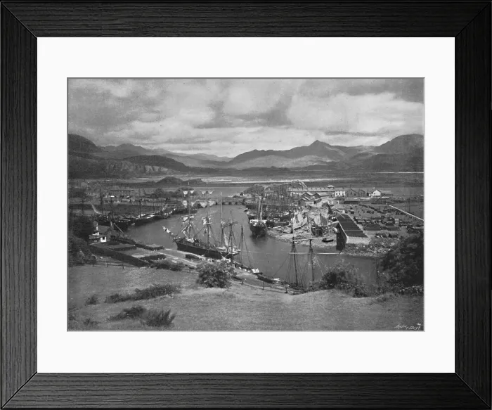 Framed Print : Portmadoc, c1896. Artist: Catherall & Pritchard Framed Print : Portmadoc, c1896. Artist: Catherall & Pritchard