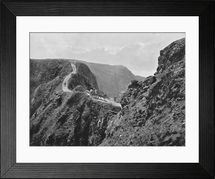 Framed Print : The Coupee, Sark, c1896. Artist: Carl Norman Framed Print : The Coupee, Sark, c1896. Artist: Carl Norman