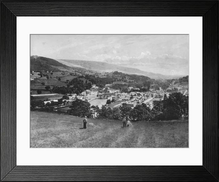 Framed Print : Llangollen and Crow Castle, c1896. Artist: Lettsome & Sons