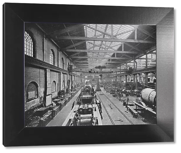 Erecting Shop, London and North-Western Railway Works, Crewe, c1896