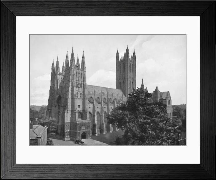 Framed Print : Canterbury Cathedral, c1896. Artist: Chester Vaughan Framed Print : Canterbury Cathedral, c1896. Artist: Chester Vaughan