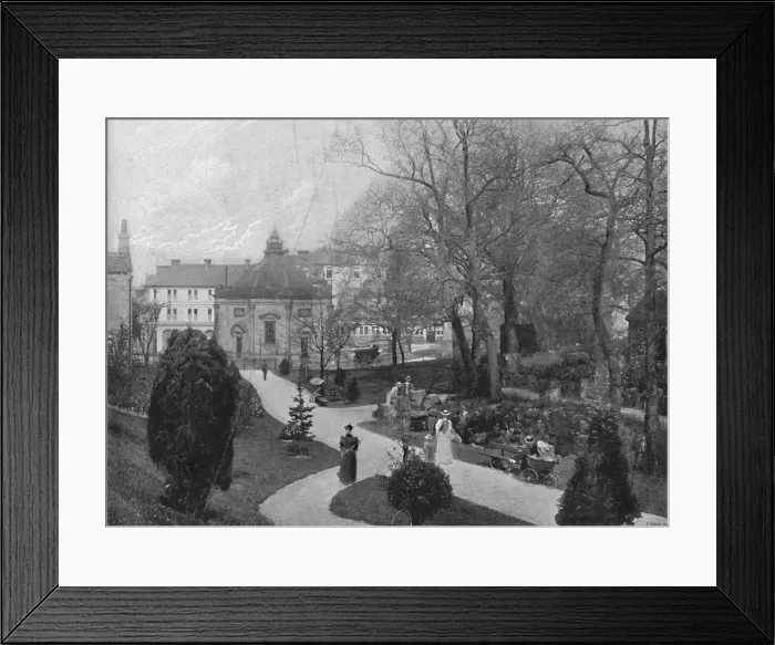 Framed Print : Harrogate: The Bog Gardens Sulphur Well, c1896. Artist: Frith & Co Framed Print : Harrogate: The Bog Gardens Sulphur Well, c1896. Artist: Frith & Co