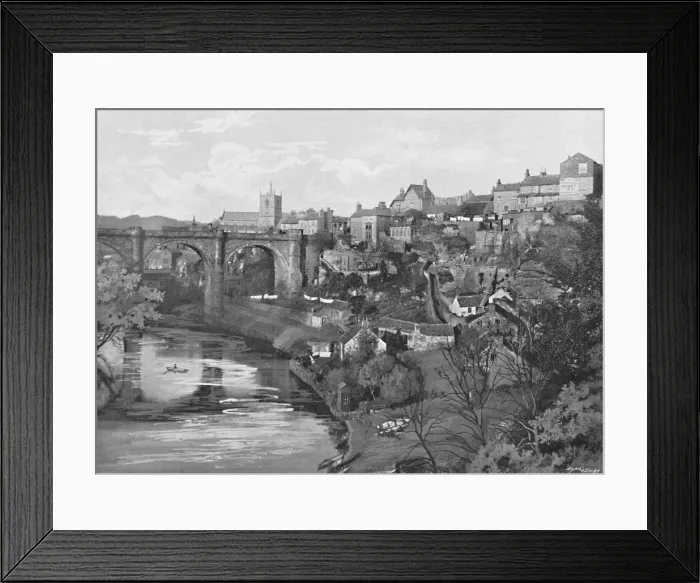 Framed Print : Knaresborough, from the Castle, c1896. Artist: Poulton & Co Framed Print : Knaresborough, from the Castle, c1896. Artist: Poulton & Co