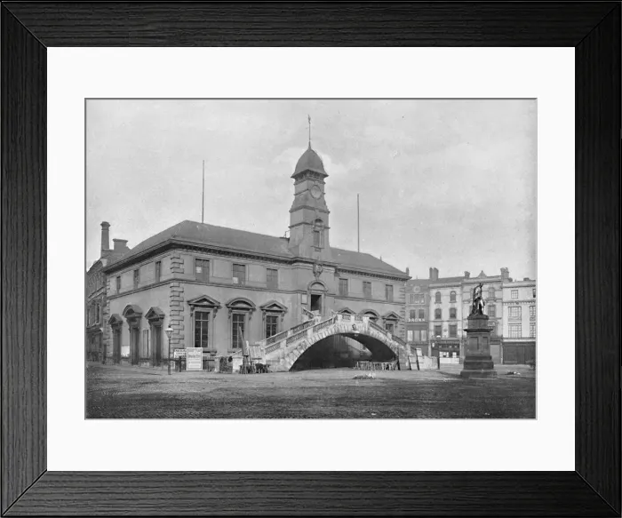 Framed Print : Corn Exchange, Leicester, c1896. Artist: Eyre & Spottiswoode Framed Print : Corn Exchange, Leicester, c1896. Artist: Eyre & Spottiswoode