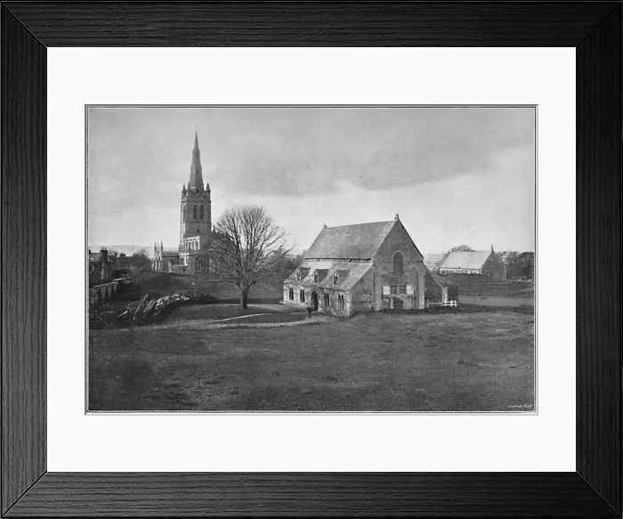 Framed Print : Oakham: Church and Remains of Castle, c1896. Artist: AL Knighton