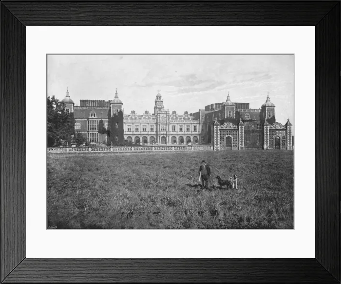 Framed Print : Hatfield House, South Front, c1896 Framed Print : Hatfield House, South Front, c1896