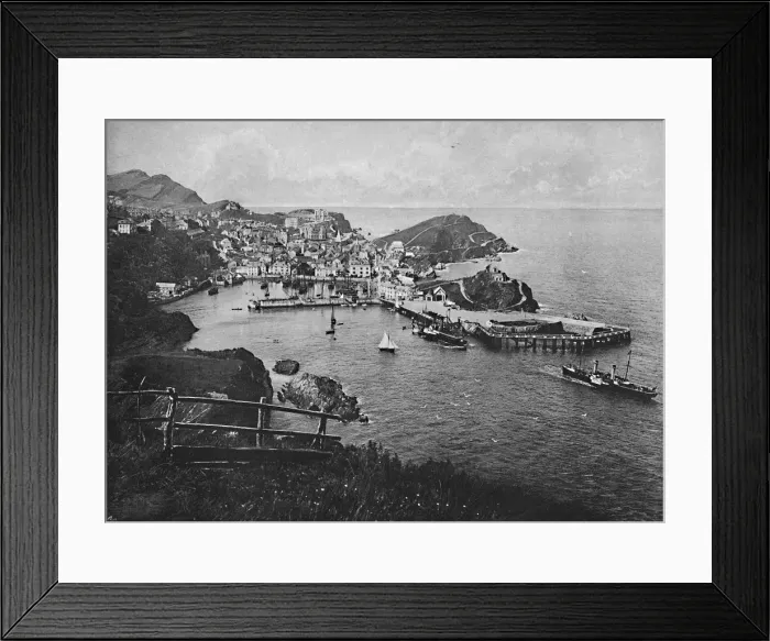 Framed Print : Ilfracombe, from Hillsborough, c1896. Artist: ED Percival Framed Print : Ilfracombe, from Hillsborough, c1896. Artist: ED Percival