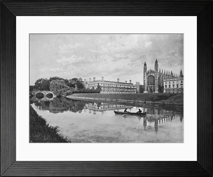 Framed Print : Kings College and Chapel Cambridge, c1896. Artist: Stearn Framed Print : Kings College and Chapel Cambridge, c1896. Artist: Stearn