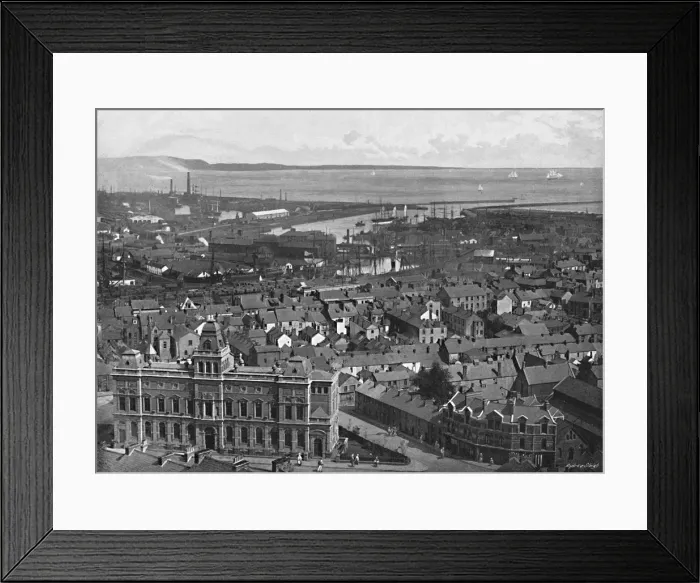 Framed Print : Swansea, c1896. Artist: Valentine & Sons Framed Print : Swansea, c1896. Artist: Valentine & Sons