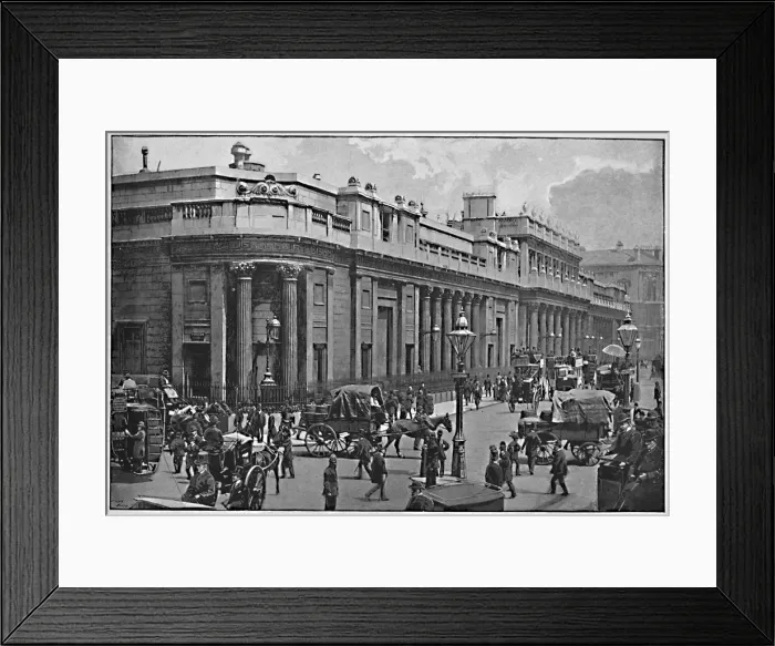 Framed Print : The Bank of England, c1896. Artist: Frith & Co Framed Print : The Bank of England, c1896. Artist: Frith & Co