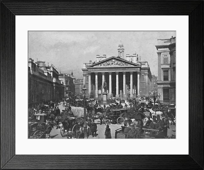 Framed Print : The Royal Exchange, c1896. Artist: Frith & Co Framed Print : The Royal Exchange, c1896. Artist: Frith & Co