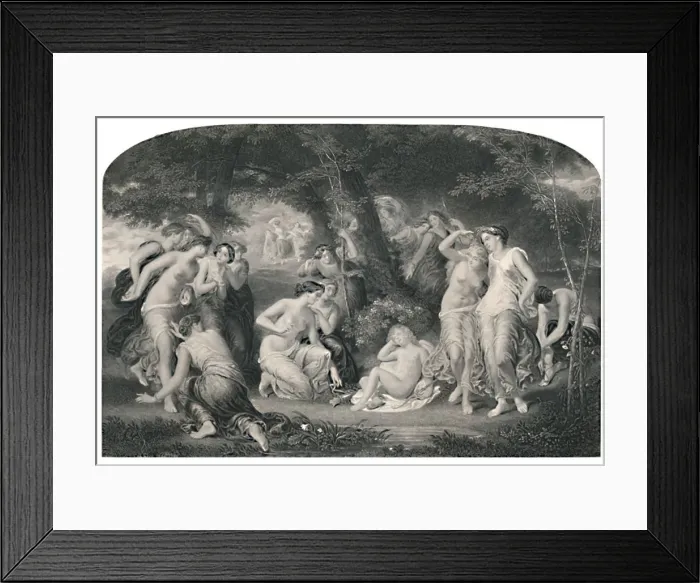 Framed Print : Disarming of Cupid (Sonnet Cliv. ), c1870. Artist: P Lightfoot Framed Print : Disarming of Cupid (Sonnet Cliv. ), c1870. Artist: P Lightfoot