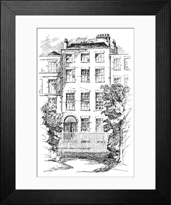 Framed Print : Sir Joshua Reynoldss House, 1907 Framed Print : Sir Joshua Reynoldss House, 1907