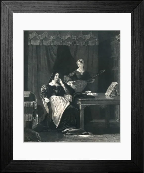 Framed Print : Queen Katherine (King Henry VIII), c1870. Artist: Charles W Sharpe