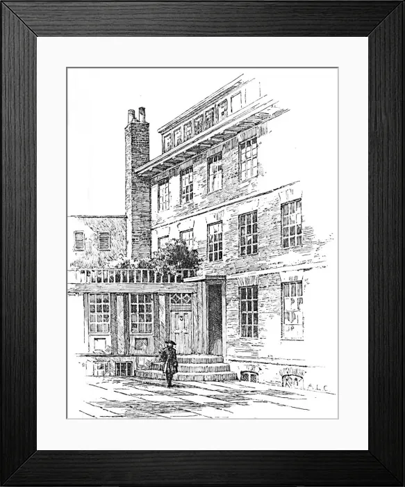 Framed Print : Johnsons House, No. 8 Bolt Court, Fleet Street, 1907. Artist: A. L. Collins Framed Print : Johnsons House, No. 8 Bolt Court, Fleet Street, 1907. Artist: A. L. Collins