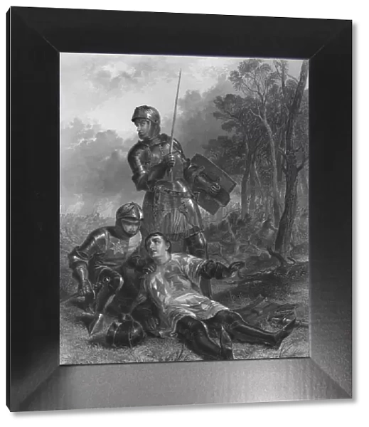The Death of the Earl of Warwick (King Henry VI), c1870. Artist: T Brown