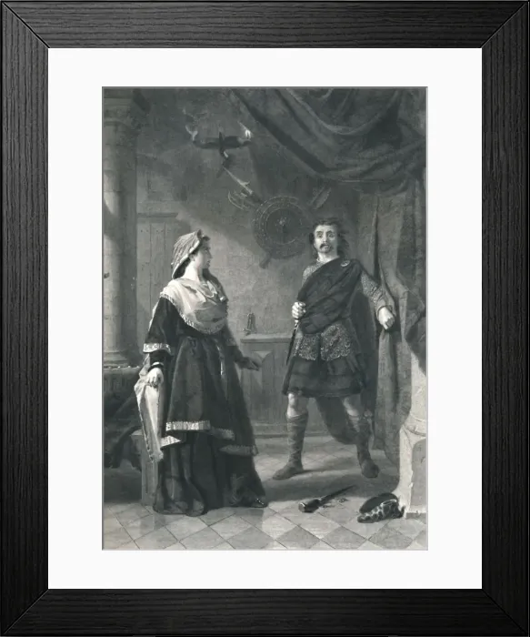 Framed Print : Macbeth, c1870. Artists: Alexander Keith Johnston, Charles W Sharpe Framed Print : Macbeth, c1870. Artists: Alexander Keith Johnston, Charles W Sharpe