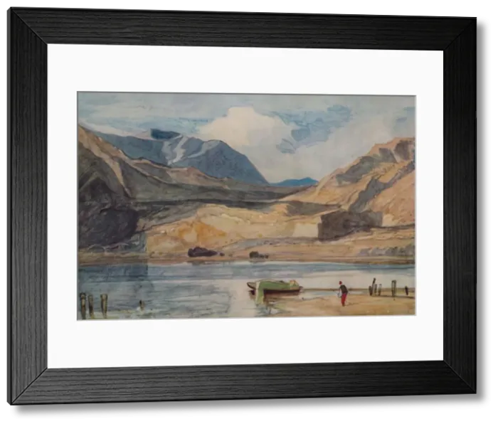 Framed Print : Lake in Wales, 1923. Artist: John Sell Cotman Framed Print : Lake in Wales, 1923. Artist: John Sell Cotman