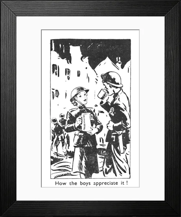 Framed Print : How the boys appreciate it!, 1940 Framed Print : How the boys appreciate it!, 1940