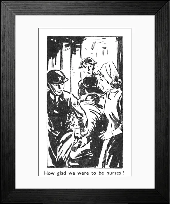 Framed Print : How glad we were to be nurses!, 1940 Framed Print : How glad we were to be nurses!, 1940