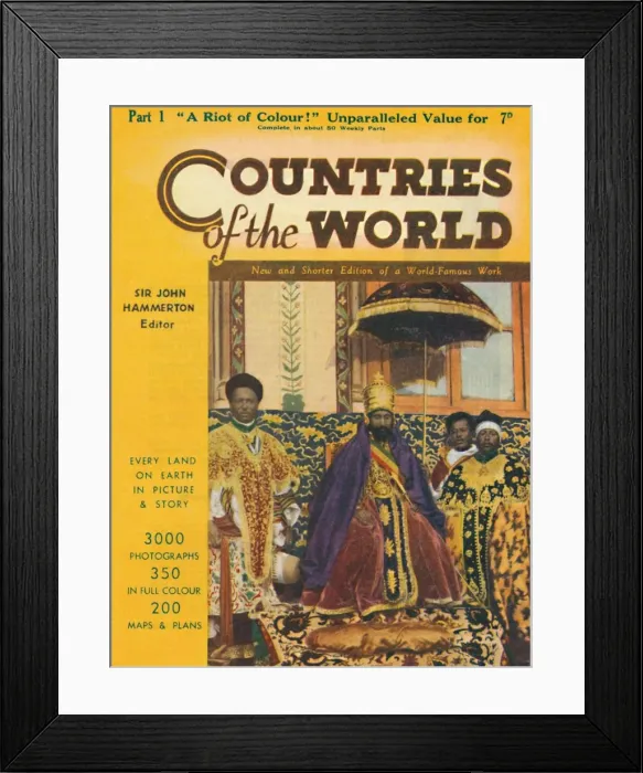 Framed Print : Countries of the World Part 1 advertisement, 1935 Framed Print : Countries of the World Part 1 advertisement, 1935