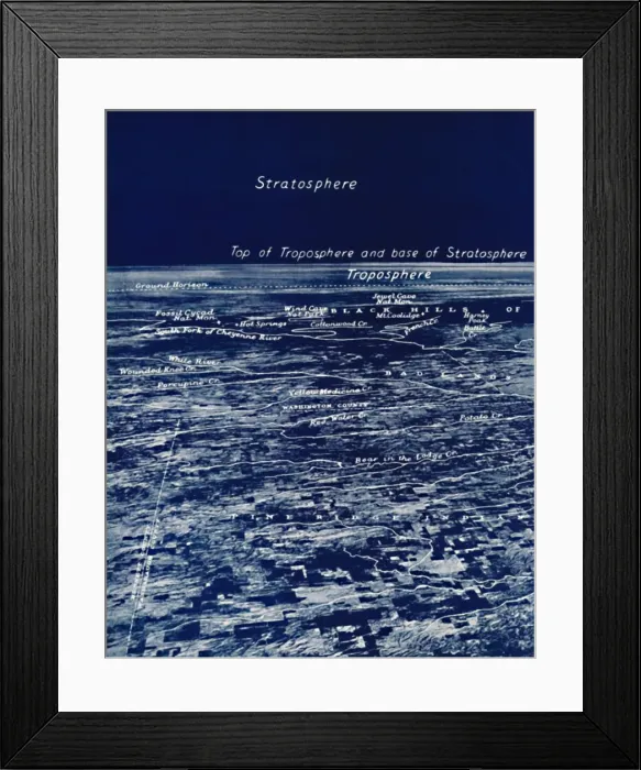 Framed Print : The Rotundity of the Earth From The Stratosphere, 1935 Framed Print : The Rotundity of the Earth From The Stratosphere, 1935