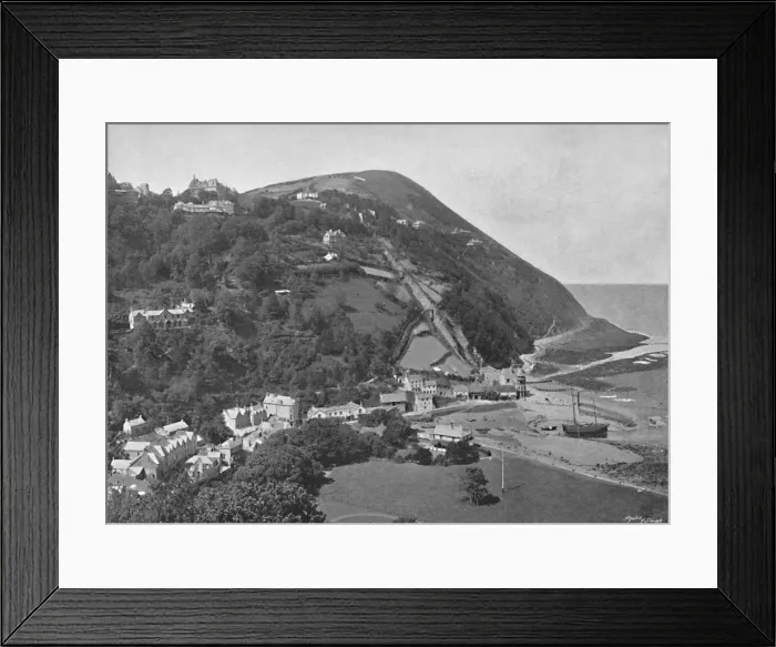 Framed Print : Lynmouth, c1896. Artist: ED Percival Framed Print : Lynmouth, c1896. Artist: ED Percival