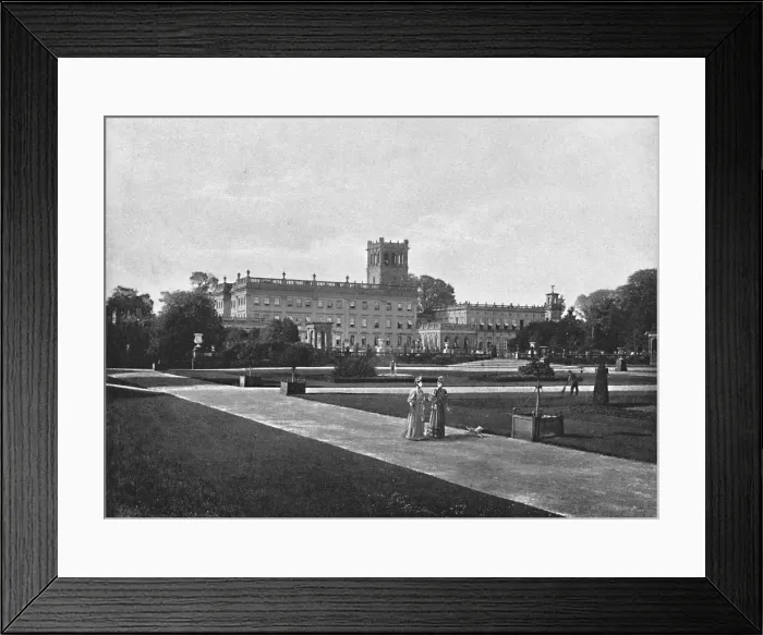 Framed Print : Trentham Hall: South Front, c1896. Artist: Harrison & Son Framed Print : Trentham Hall: South Front, c1896. Artist: Harrison & Son