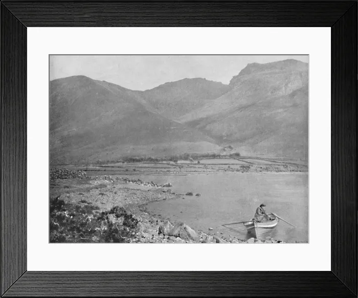 Framed Print : Scafell and Scafell Pike, c1896. Artist: Green Brothers Framed Print : Scafell and Scafell Pike, c1896. Artist: Green Brothers