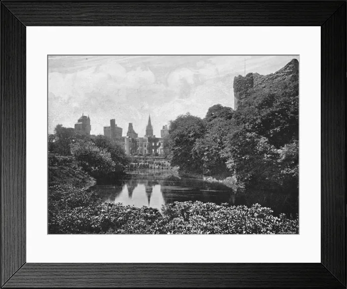 Framed Print : Cardiff Castle: East Front and Keep, c1896. Artist: Alfred Freke Framed Print : Cardiff Castle: East Front and Keep, c1896. Artist: Alfred Freke
