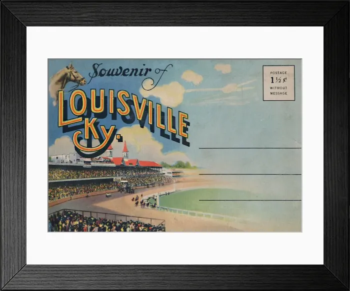 Framed Print : Souvenir of Louisville Ky. 1942. Artist: Caufield & Shook Framed Print : Souvenir of Louisville Ky. 1942. Artist: Caufield & Shook