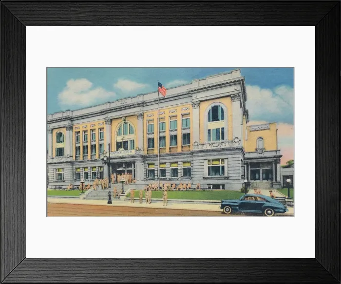Framed Print : Service Club, 1942. Artist: Caufield & Shook Framed Print : Service Club, 1942. Artist: Caufield & Shook