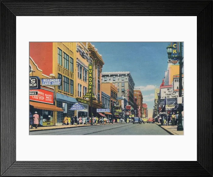 Framed Print : Fourth Ave. Looking North, 1942. Artist: Caufield & Shook
