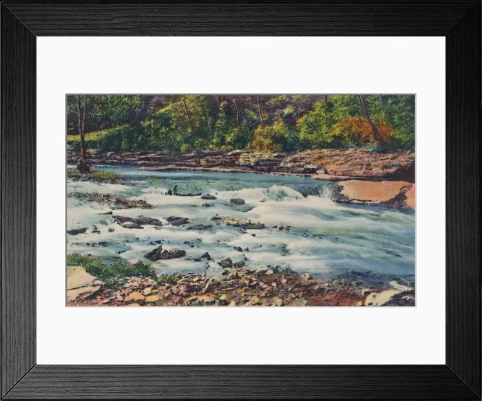 Framed Print : Rapid Waters, Cherokee Park, 1942. Artist: Caufield & Shook Framed Print : Rapid Waters, Cherokee Park, 1942. Artist: Caufield & Shook
